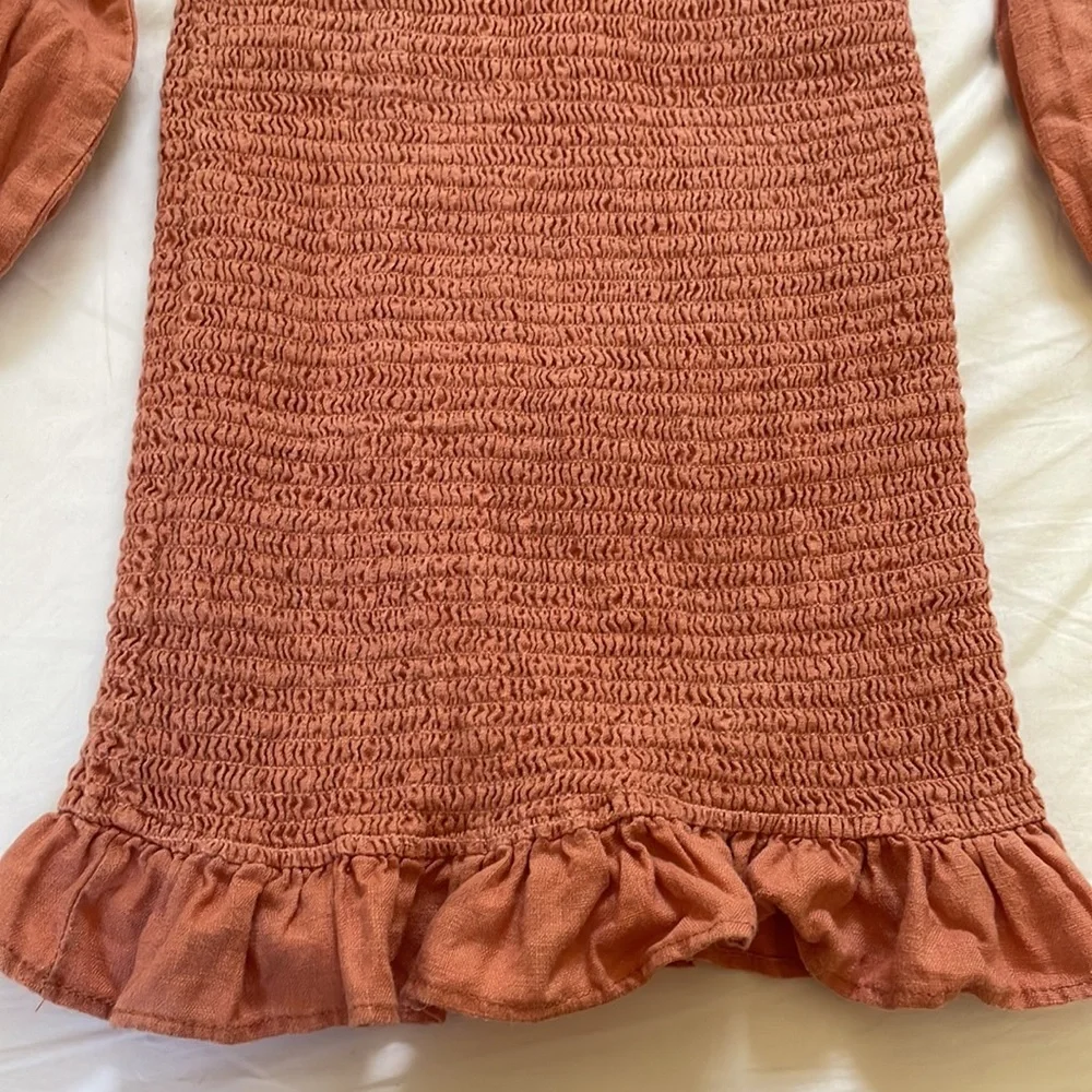 Reformation Hilary Dress in Salmon - Picture 9 of 10